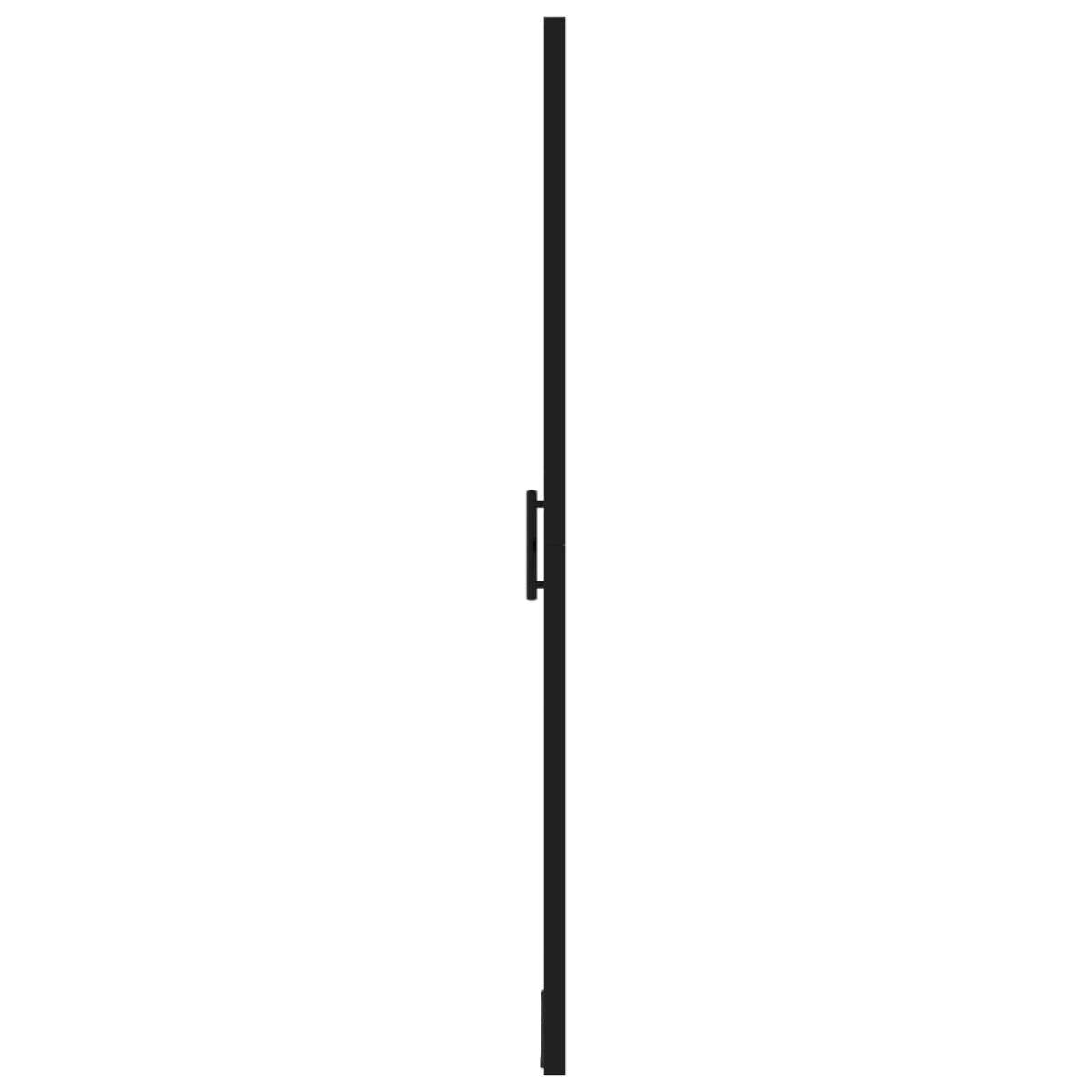 Puertas de ducha de vidrio templado negro 81x195 cm