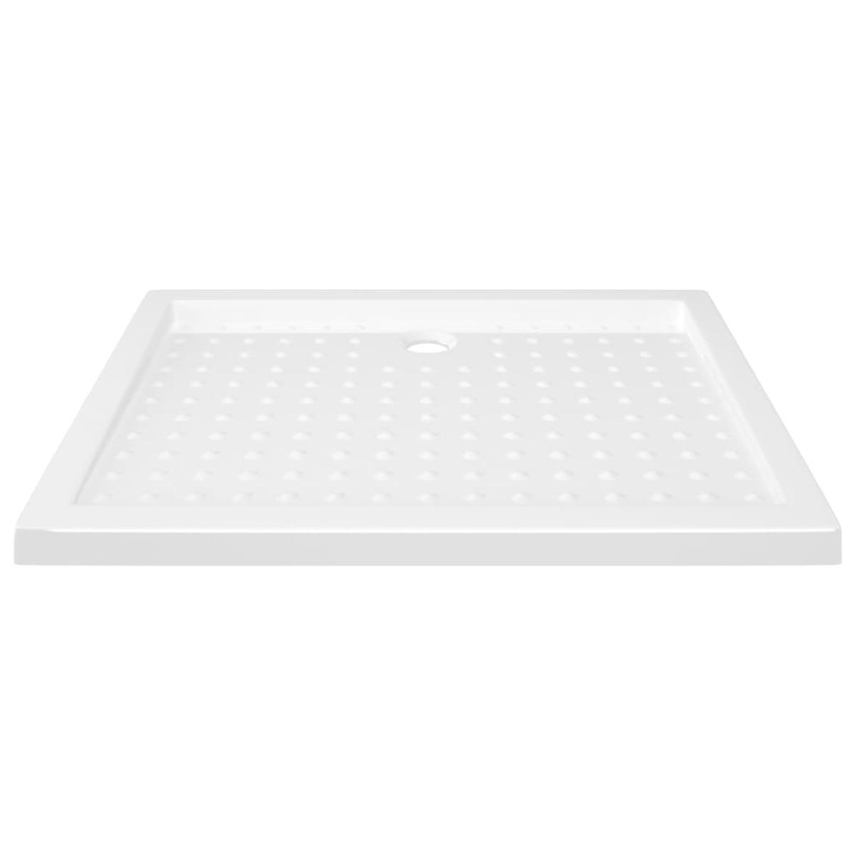 Plato de ducha con puntos ABS blanco 90x70x4 cm