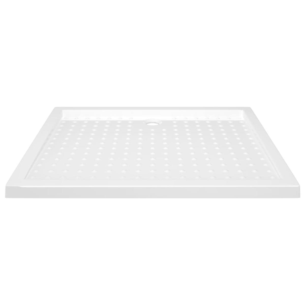 Plato de ducha con puntos ABS blanco 80x100x4 cm