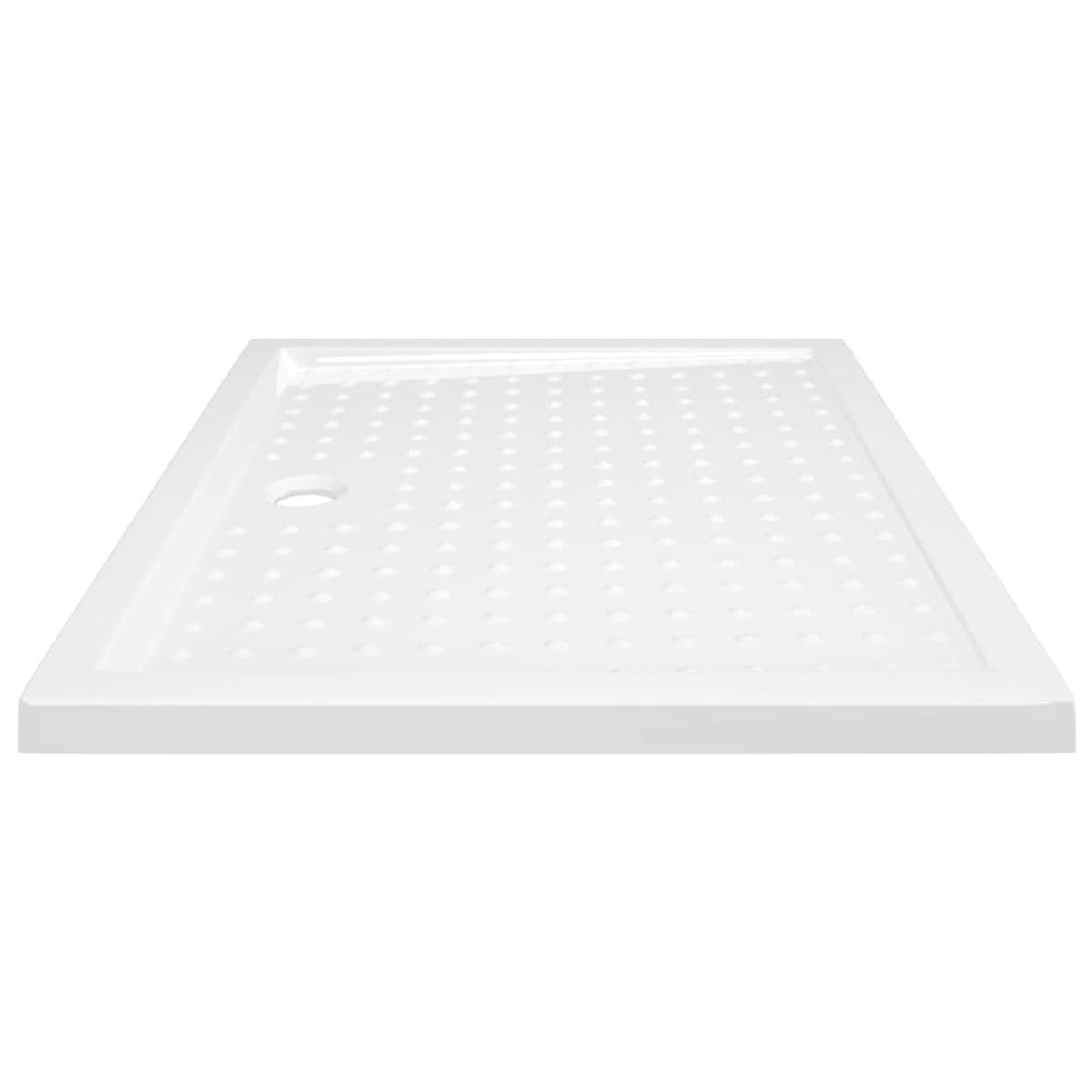Plato de ducha con puntos ABS blanco 80x100x4 cm