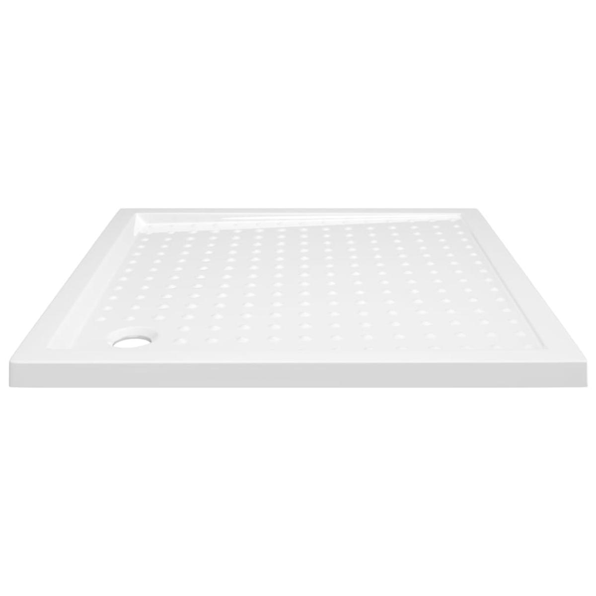 Plato de ducha con puntos ABS blanco 90x90x4 cm