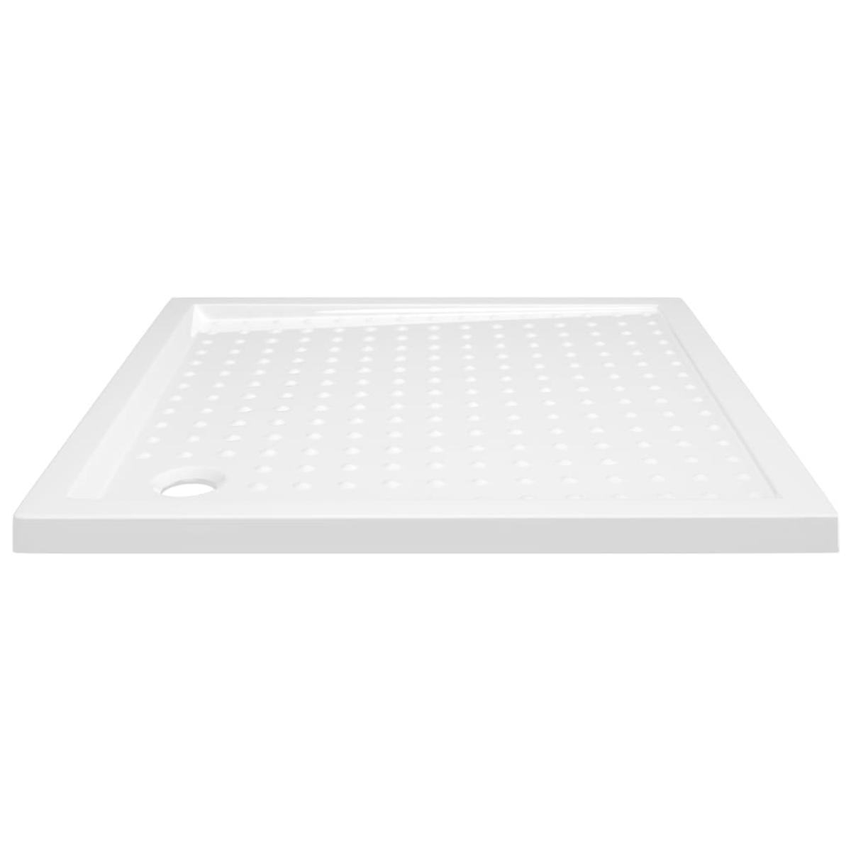 Plato de ducha con puntos ABS blanco 80x80x4 cm