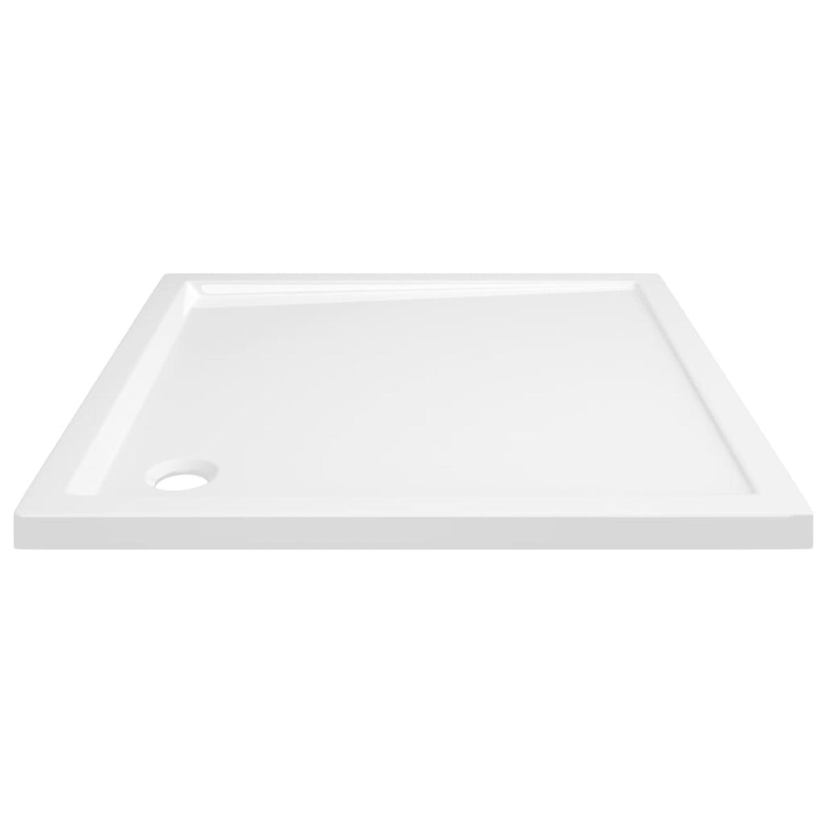 Plato de ducha cuadrado de ABS negro 90x90 cm