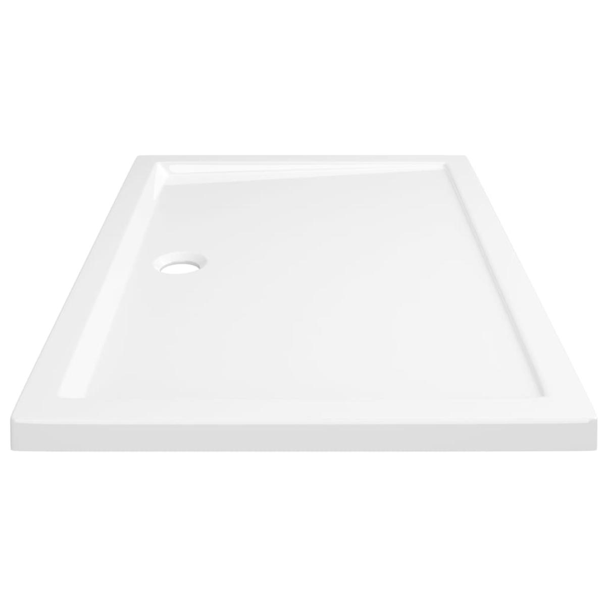 Plato de ducha rectangular ABS blanco 70x100 cm