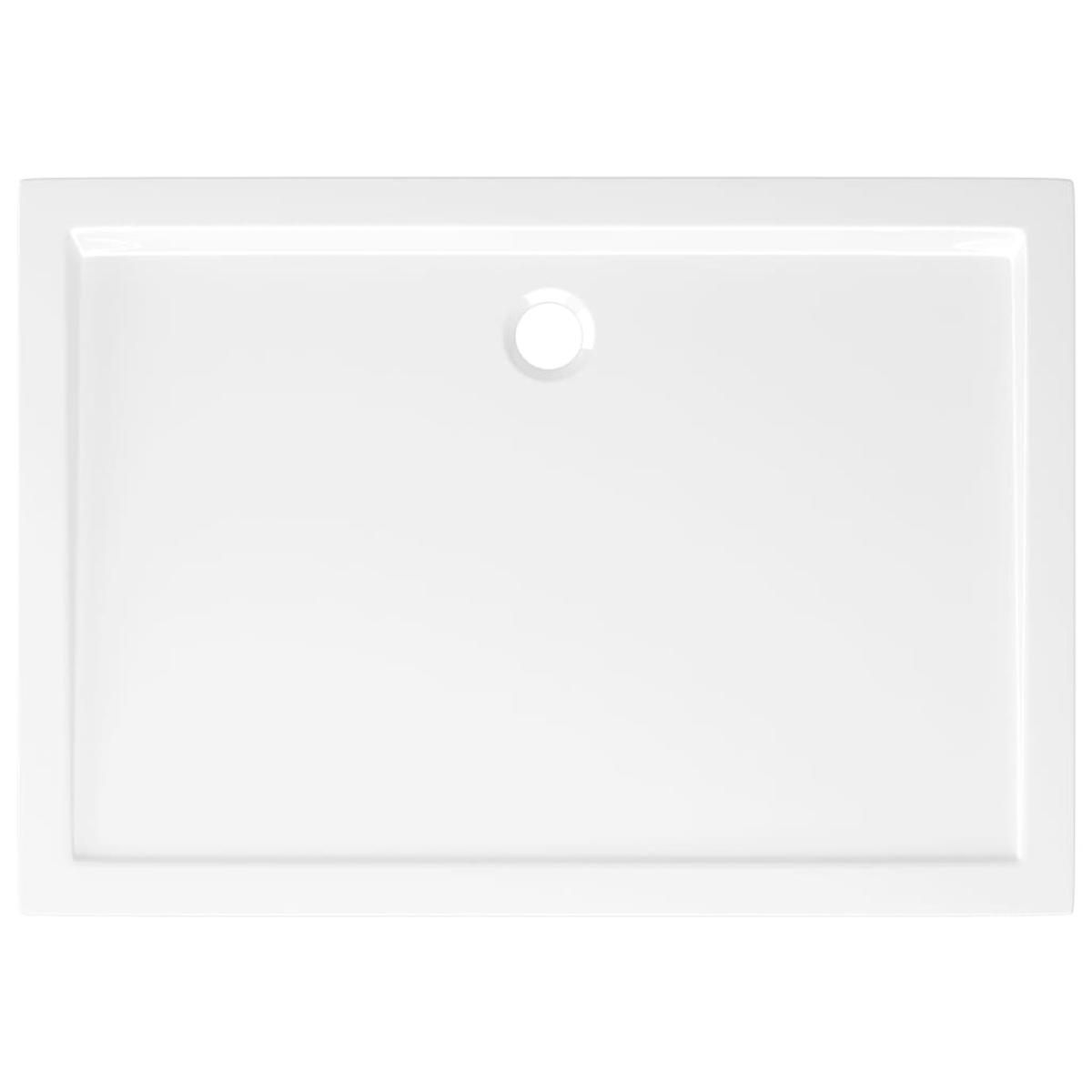 Plato de ducha rectangular ABS blanco 70x100 cm