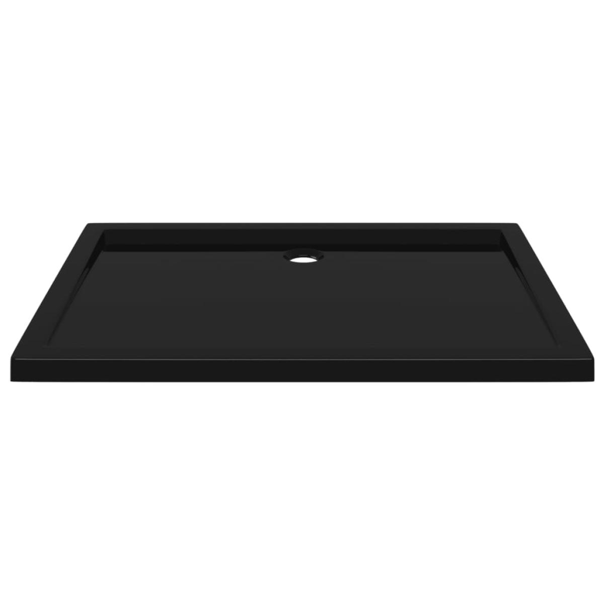 Plato de ducha rectangular ABS negro 70x100 cm