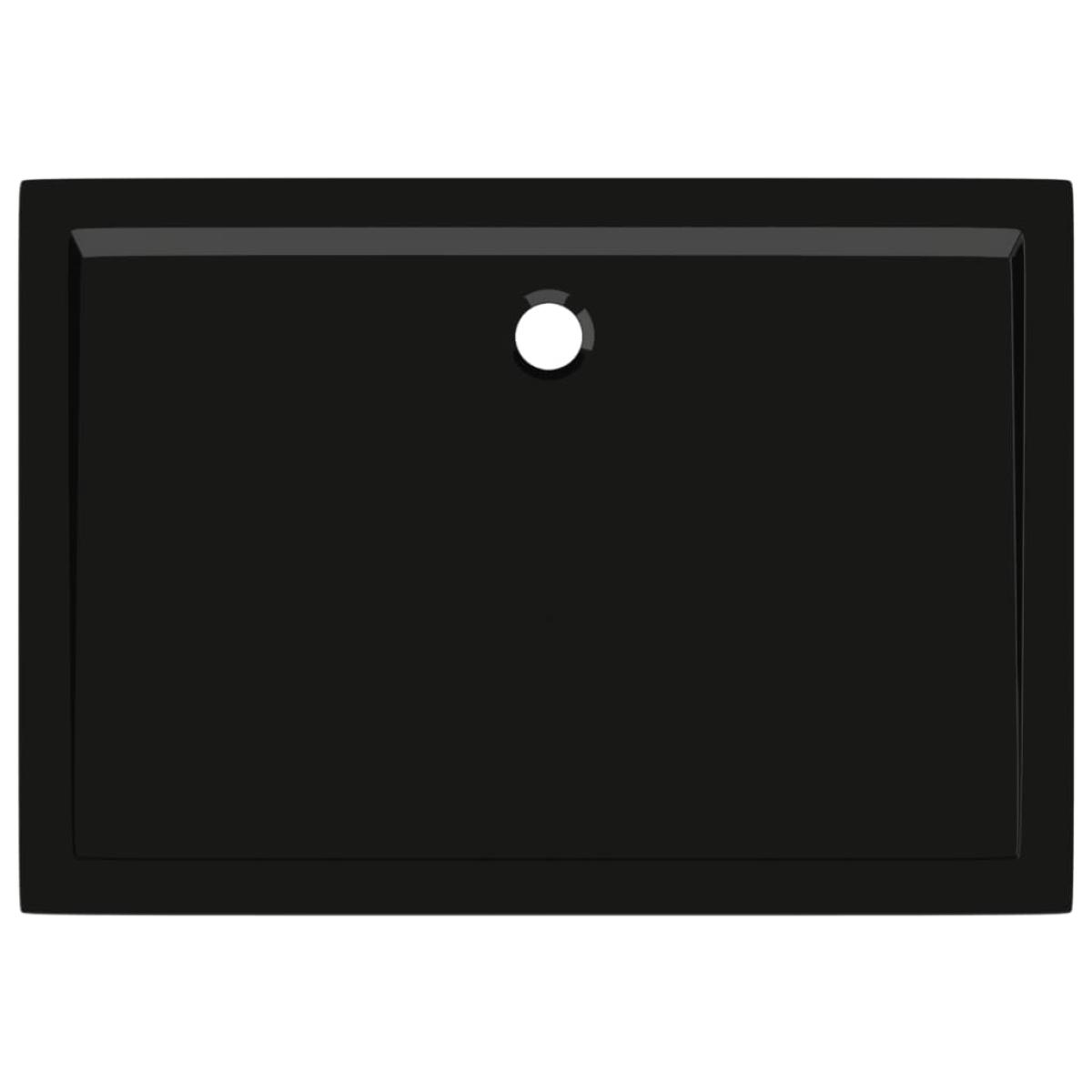 Plato de ducha rectangular ABS negro 70x100 cm