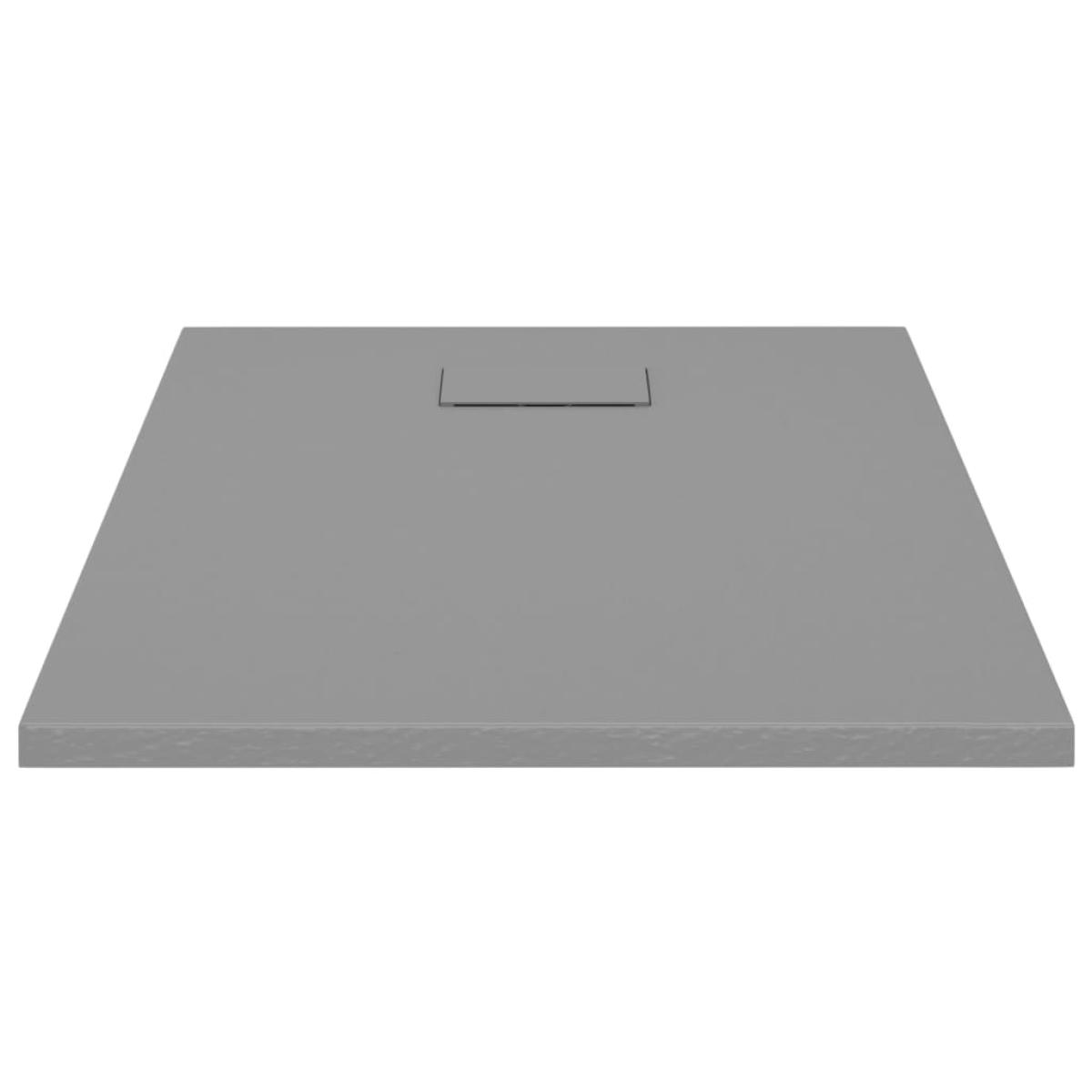 Plato de ducha SMC gris 90x70 cm
