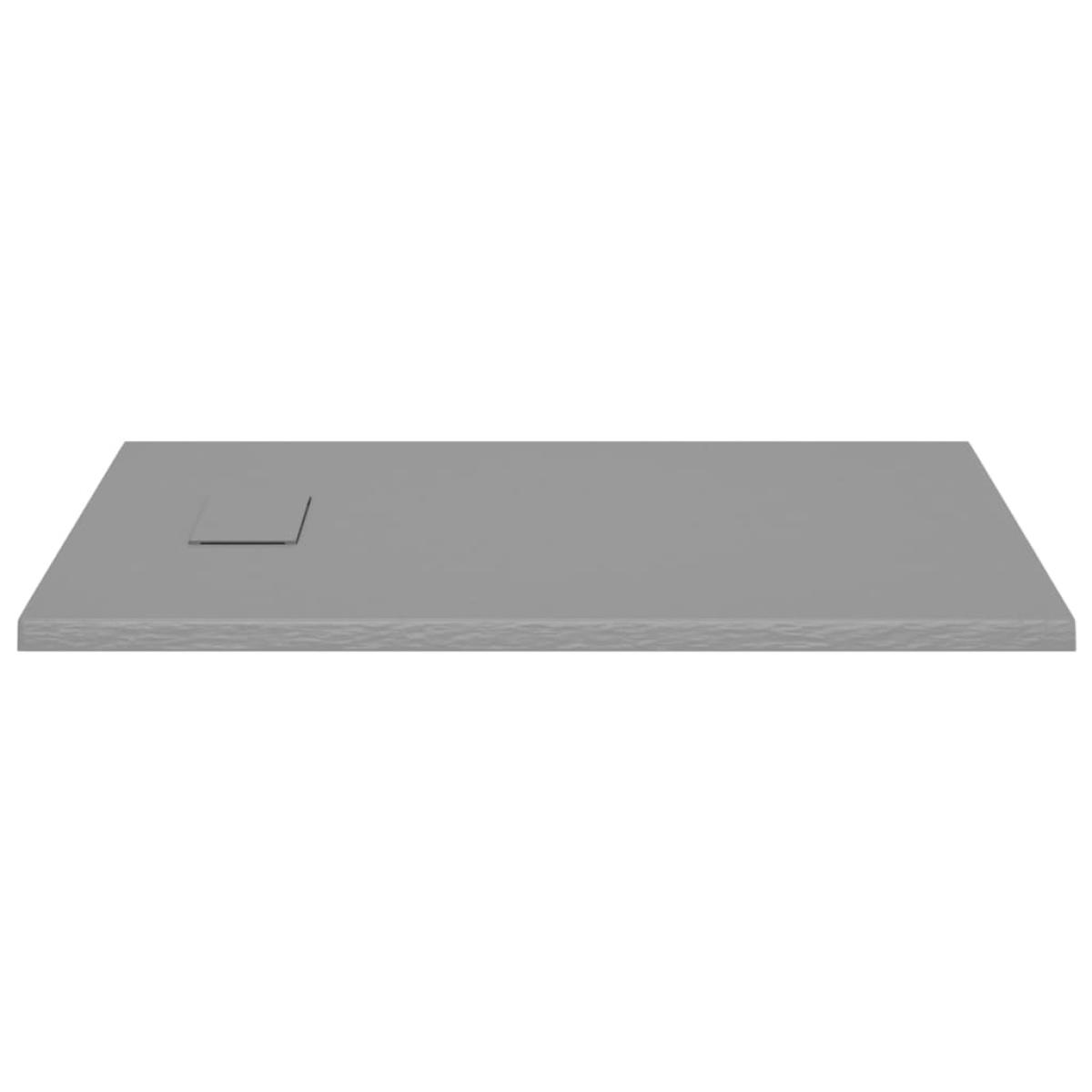 Plato de ducha SMC gris 100x70 cm
