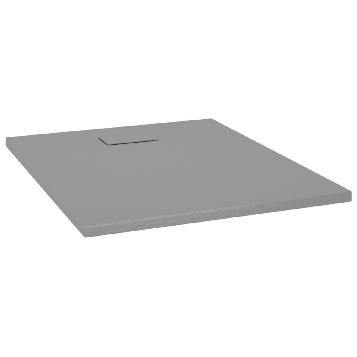 Plato de ducha SMC gris 100x80 cm