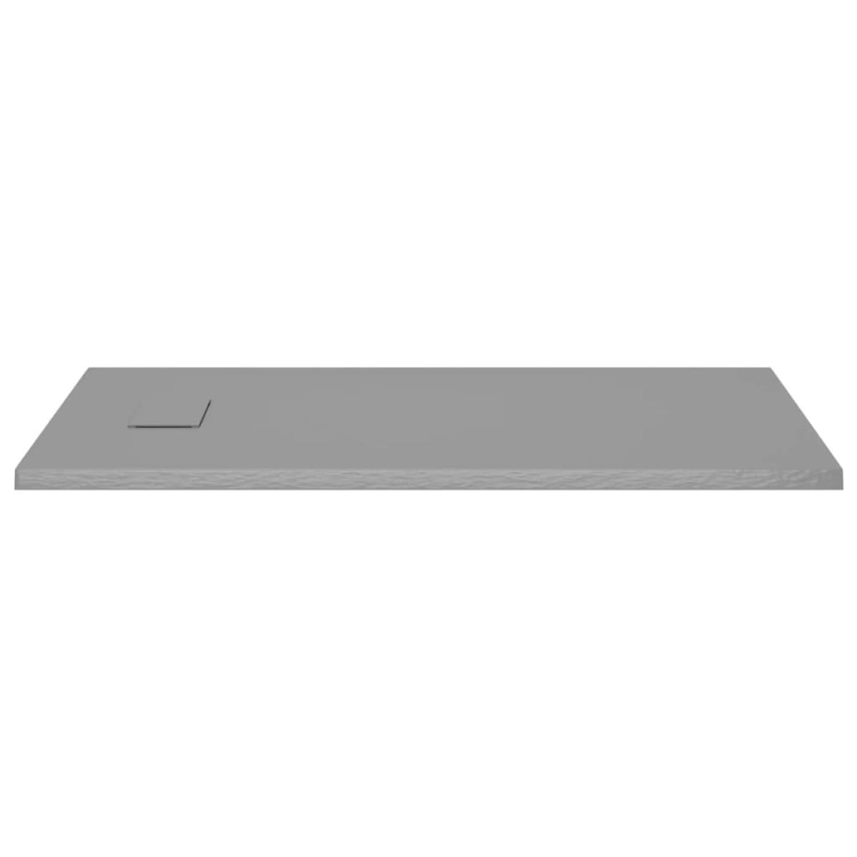 Plato de ducha SMC gris 120x70 cm
