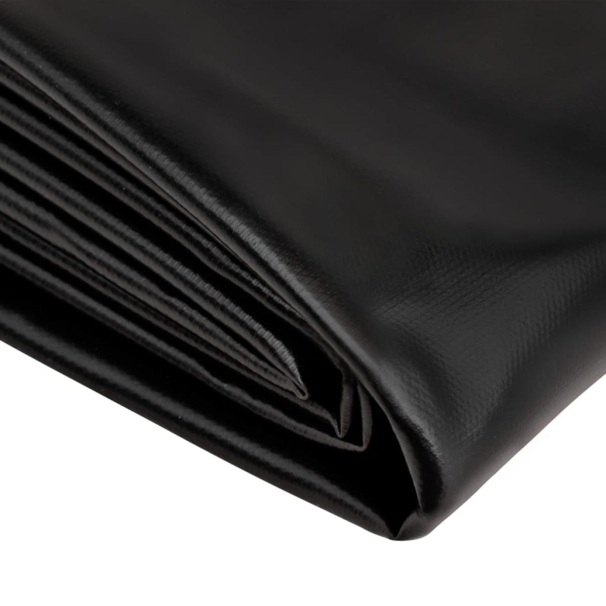 Revestimiento de estanque negro 4x8 m PVC 0.5 mm