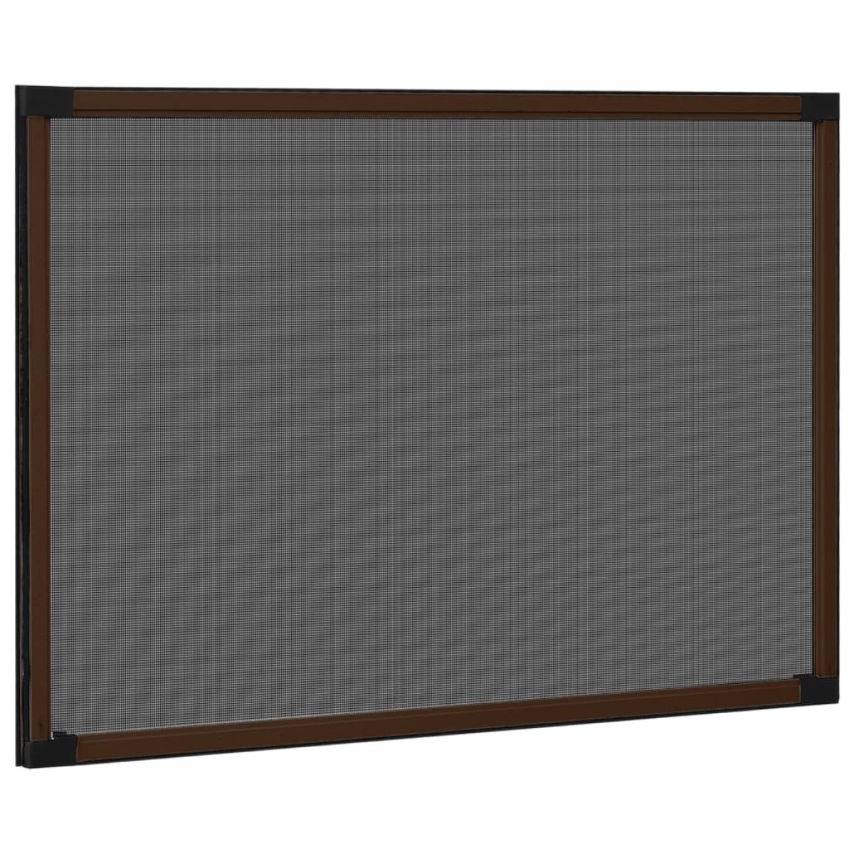 Mosquitera extensible para ventanas marrón (100-193)x75 cm