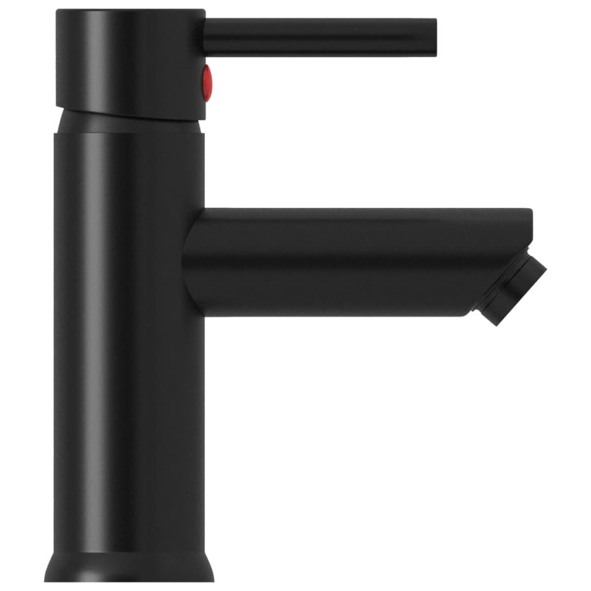 Grifo para lavabo de baño acabado negro 130x176 mm