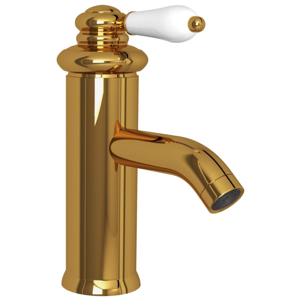 Grifo para lavabo de baño dorado 130x180 mm