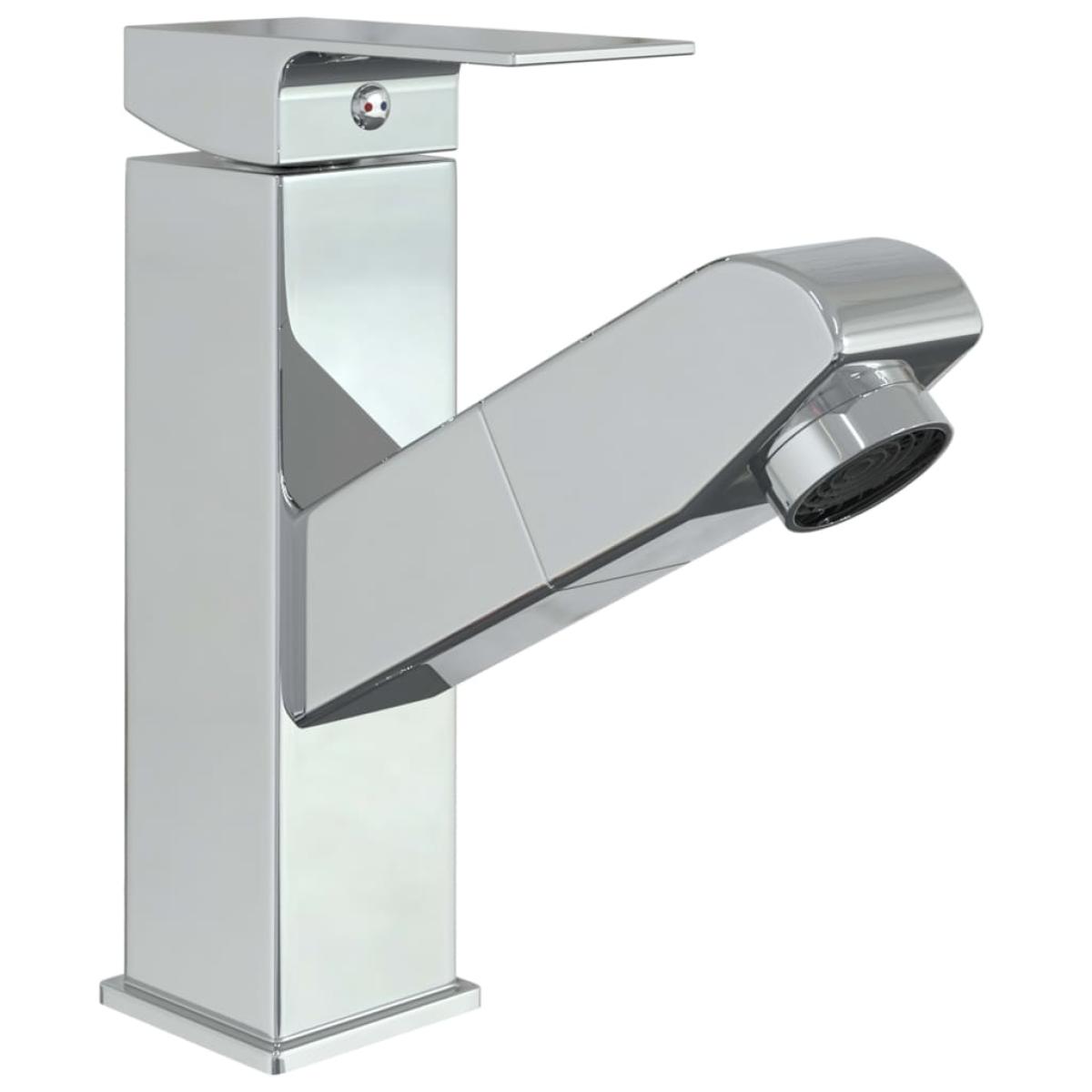 Grifo para lavabo con función extraíble cromado 157x172 mm