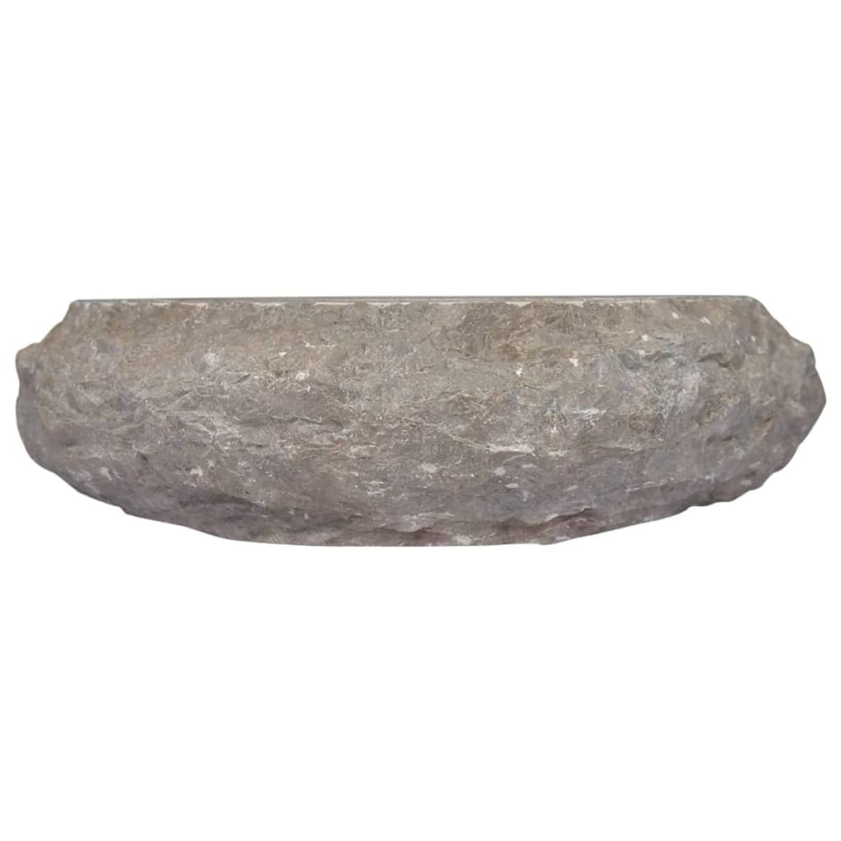 Lavabo gris mármol Ø40x12 cm