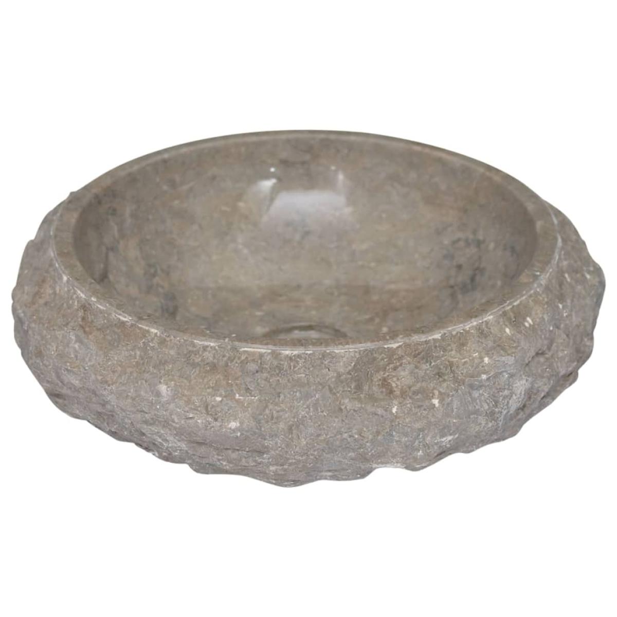 Lavabo gris mármol Ø40x12 cm