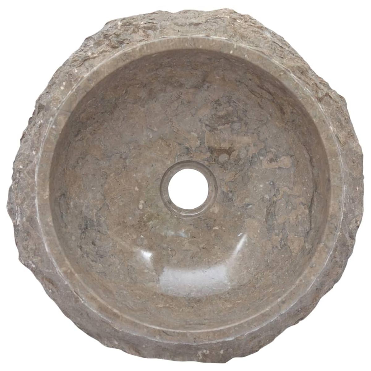 Lavabo gris mármol Ø40x12 cm