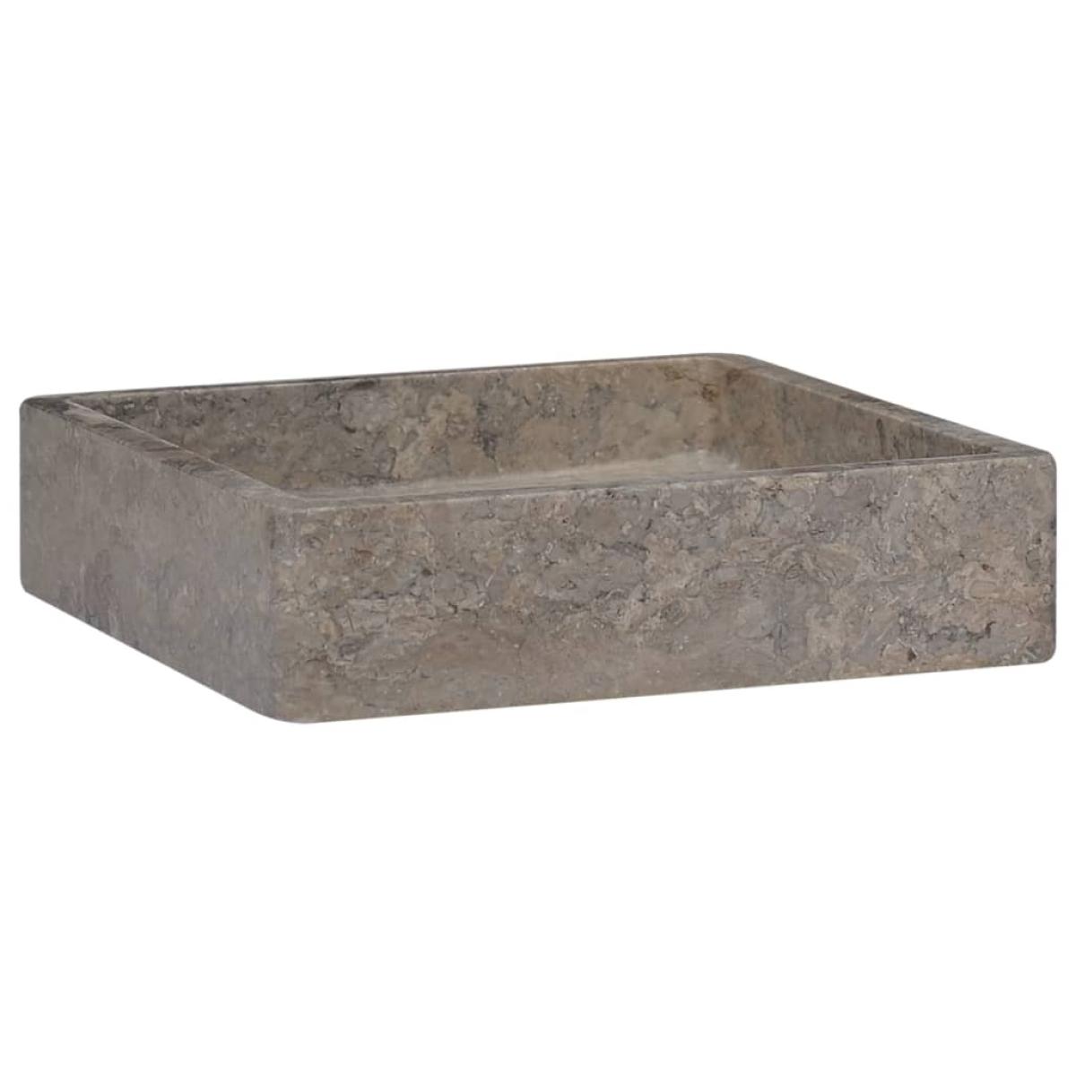 Lavabo gris mármol 40x40x10 cm