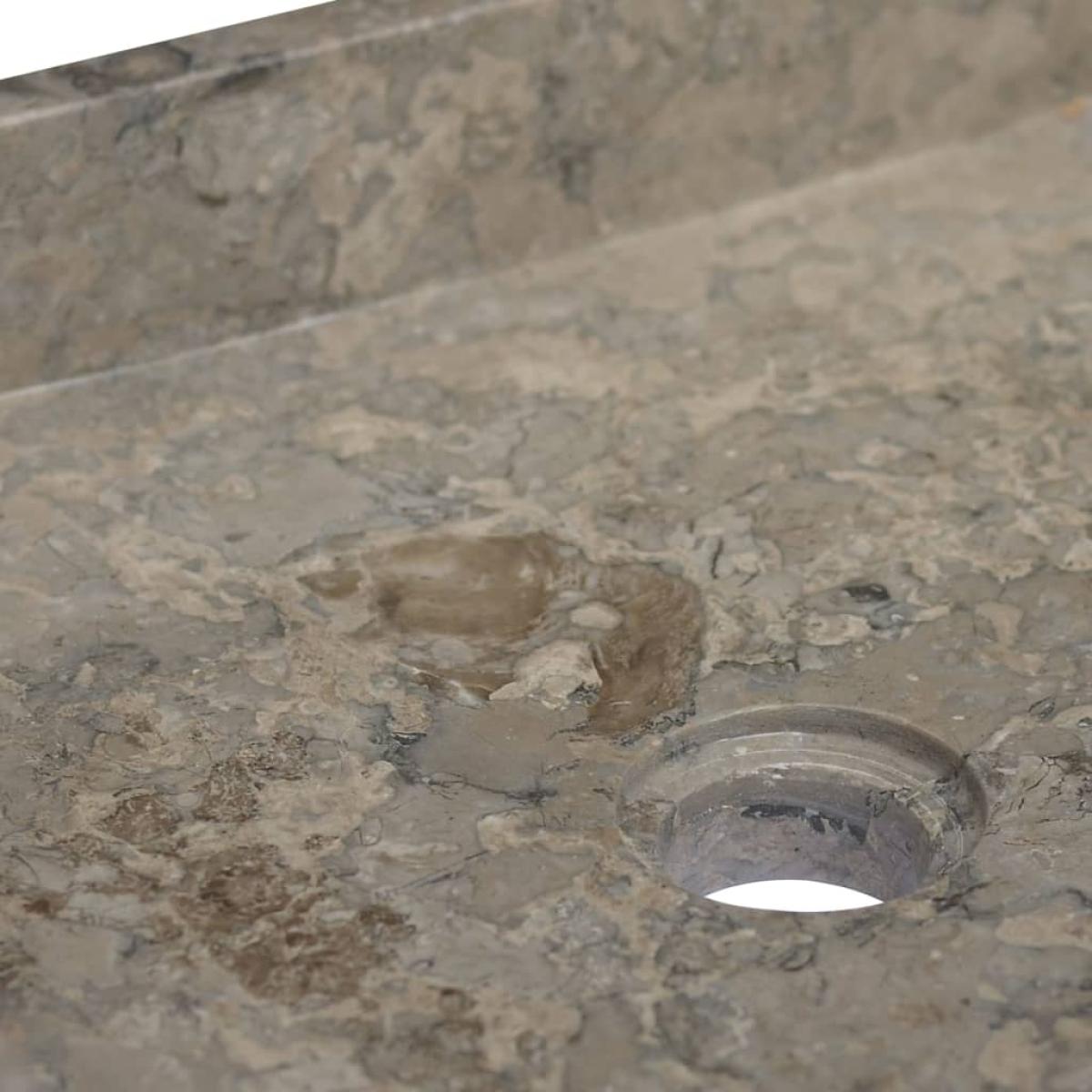 Lavabo gris mármol 40x40x10 cm