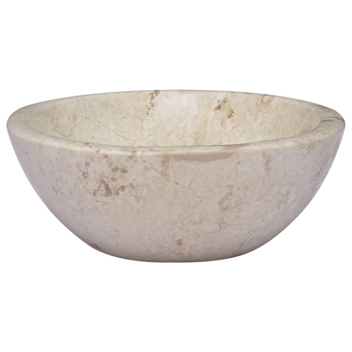 Lavabo crema mármol 53x40x15 cm