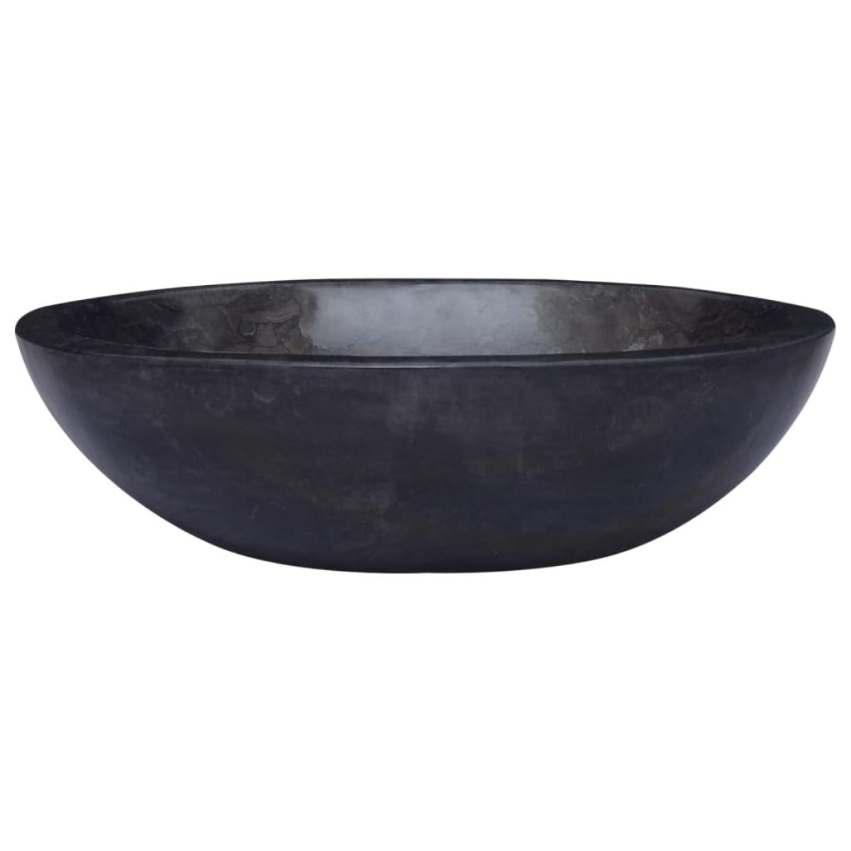 Lavabo mármol negro 53x40x15 cm