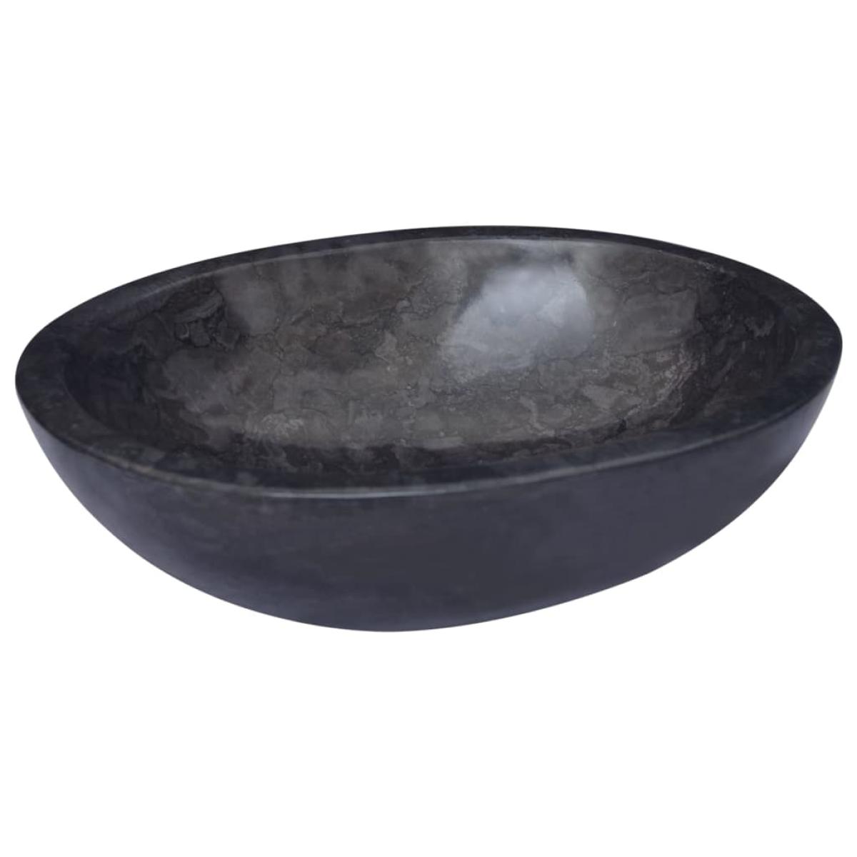 Lavabo mármol negro 53x40x15 cm