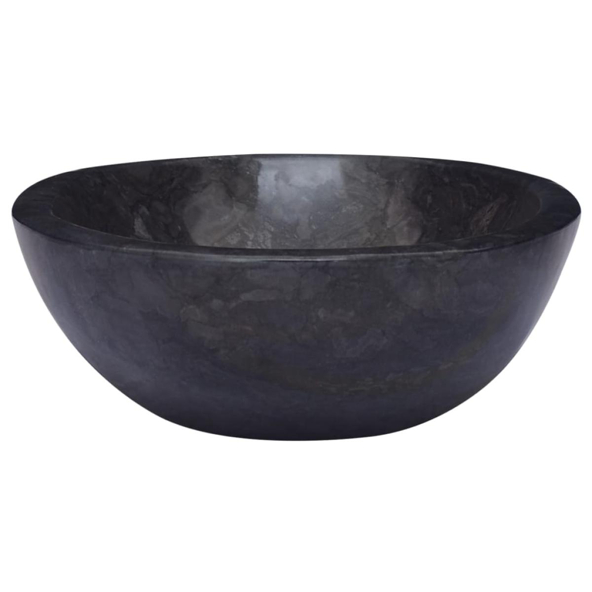 Lavabo mármol negro 53x40x15 cm