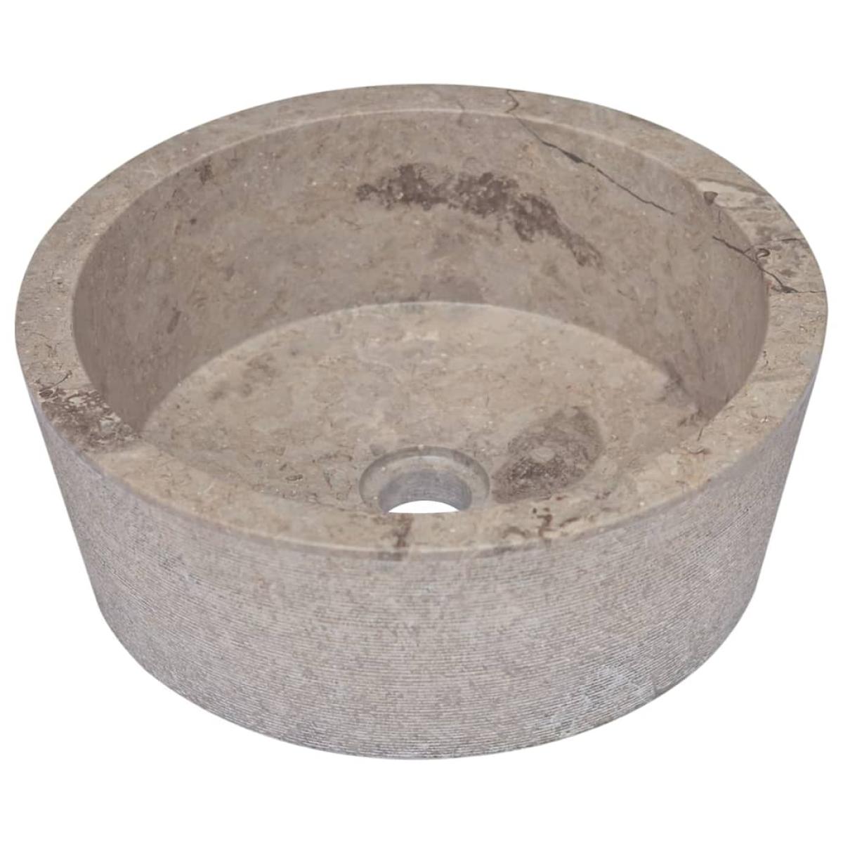 Lavabo gris mármol Ø40x15 cm