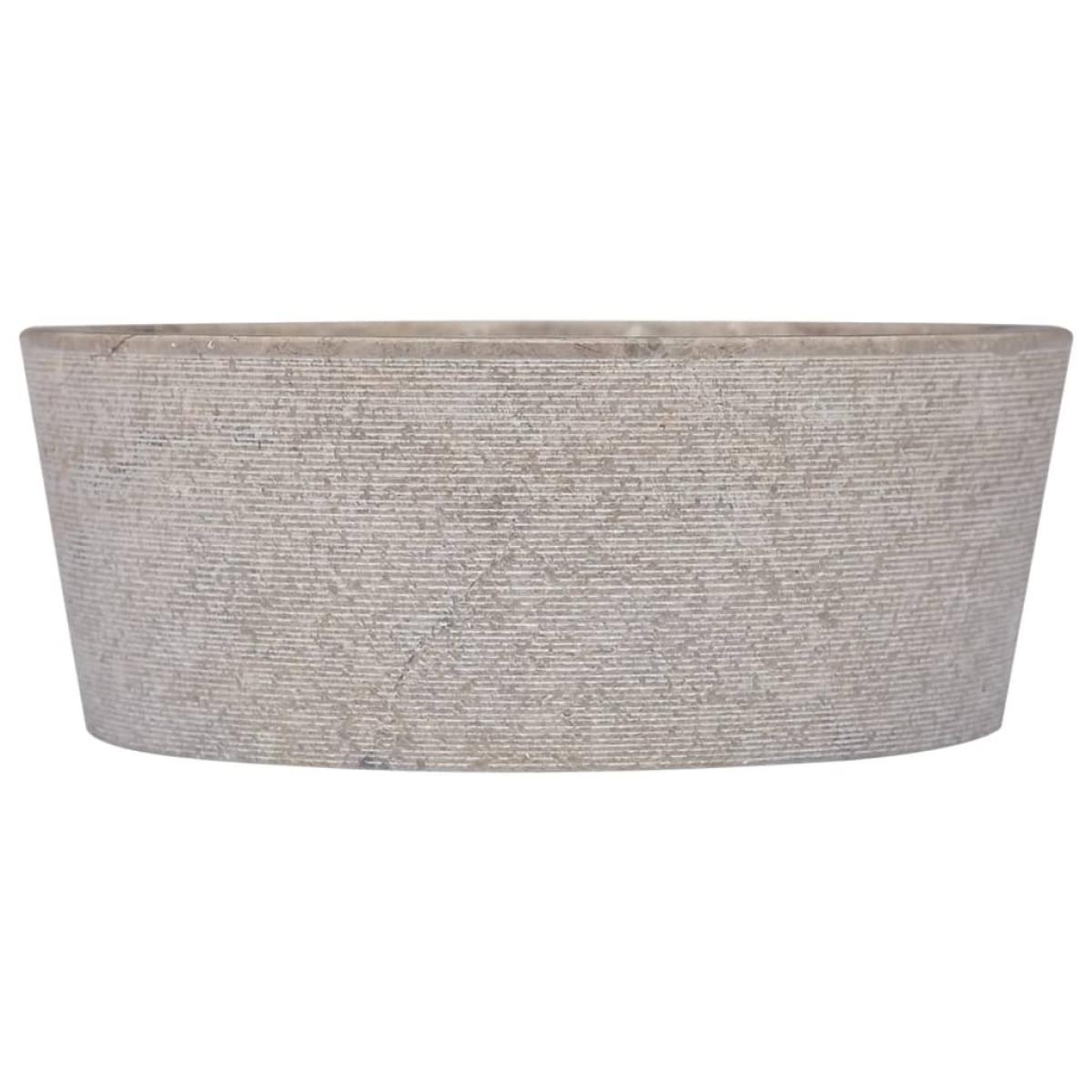 Lavabo gris mármol Ø40x15 cm