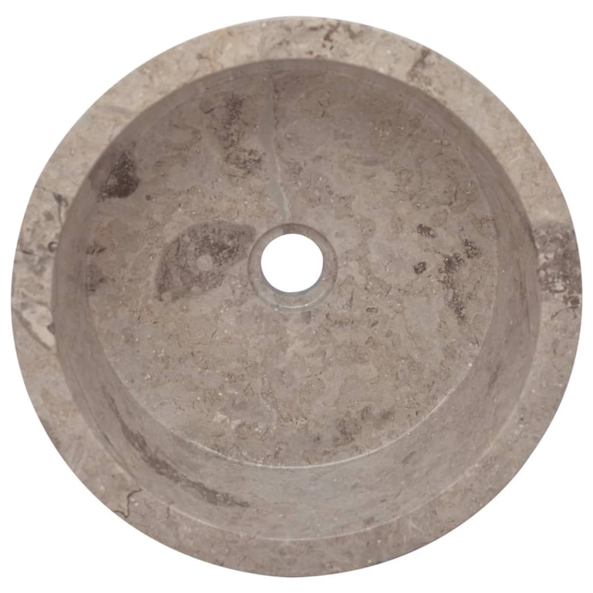Lavabo gris mármol Ø40x15 cm
