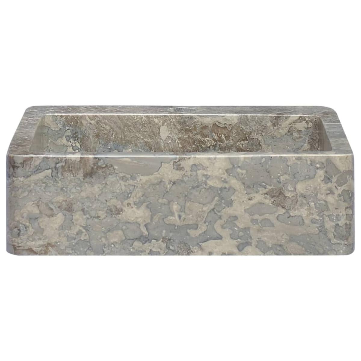 Lavabo gris mármol 40x40x12 cm