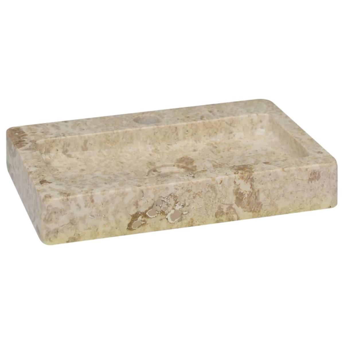 Lavabo color crema mármol 38x24x6,5 cm