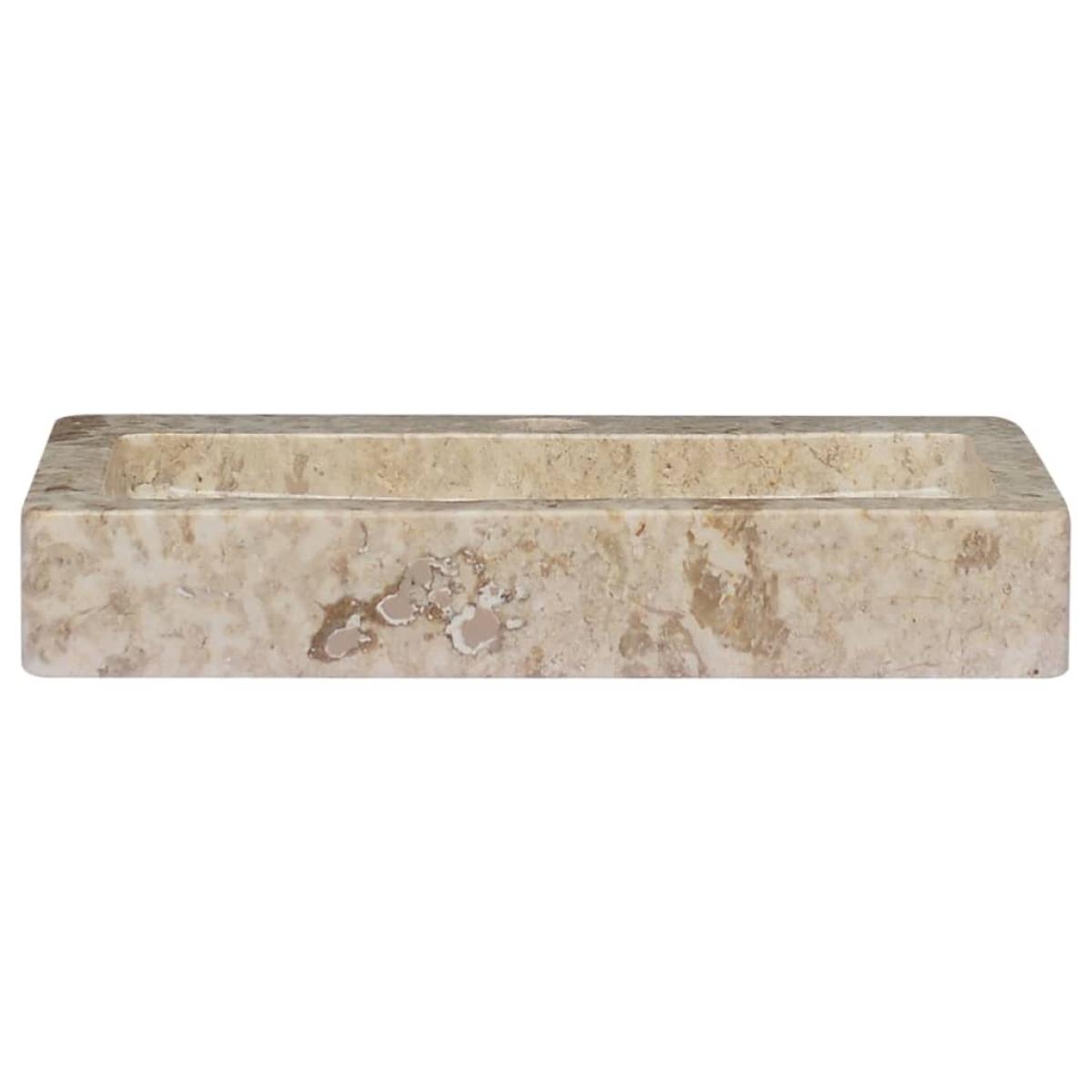 Lavabo color crema mármol 38x24x6,5 cm