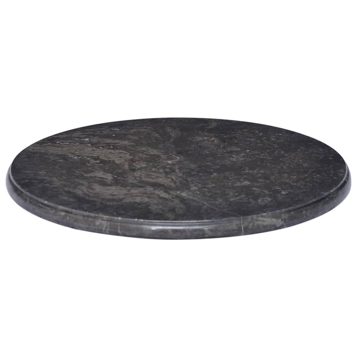 Tablero para mesa mármol negro Ø50x2,5 cm