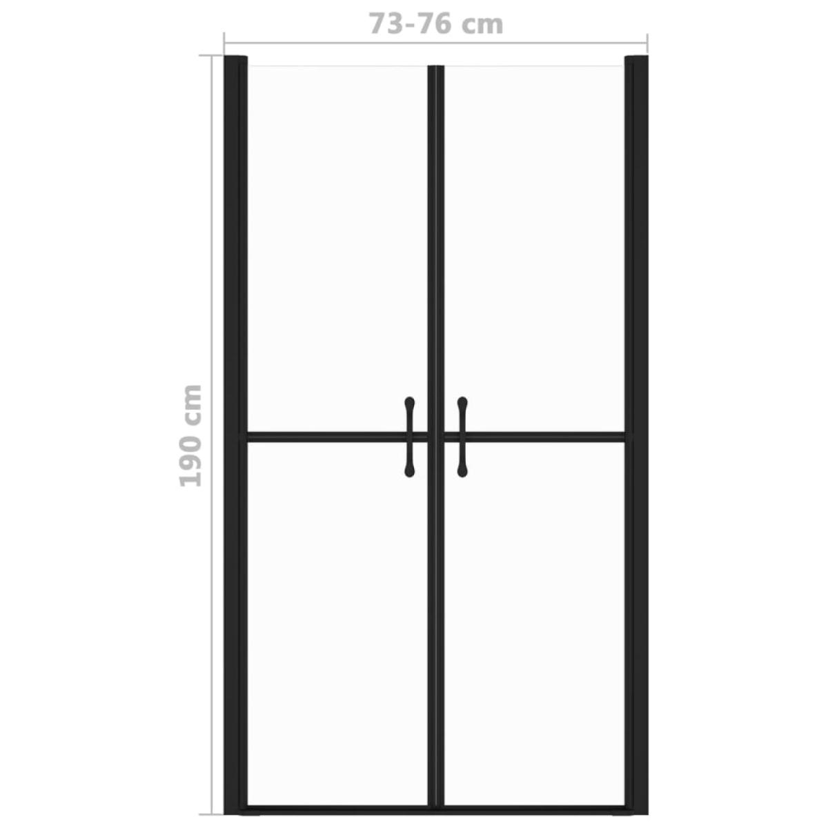 Puerta de ducha transparente (73-76)x190 cm