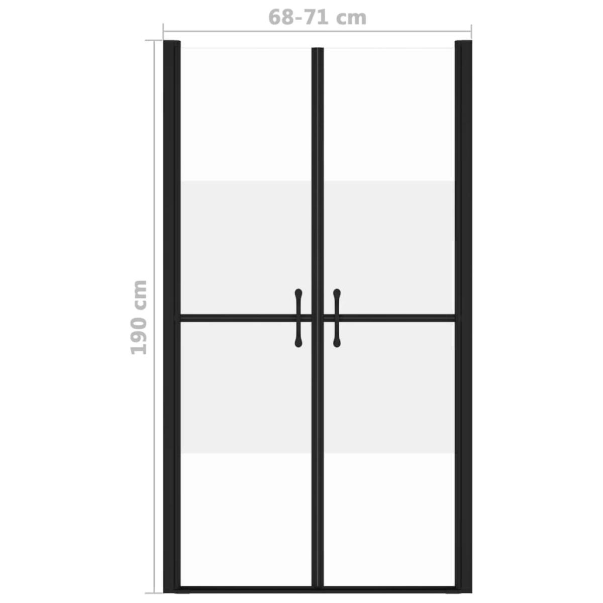 Puerta de ducha ESG medio esmerilado (68-71)x190 cm
