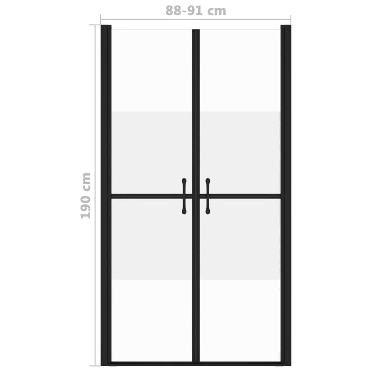 Puerta de ducha ESG medio esmerilado (88-91)x190 cm