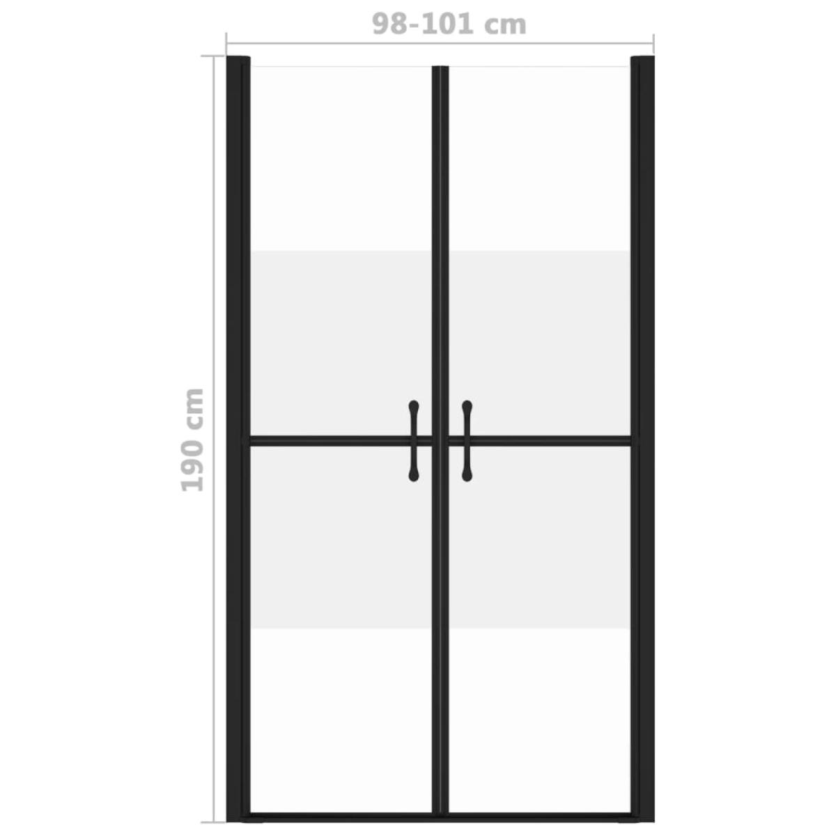 Puerta de ducha ESG medio esmerilado (98-101)x190 cm