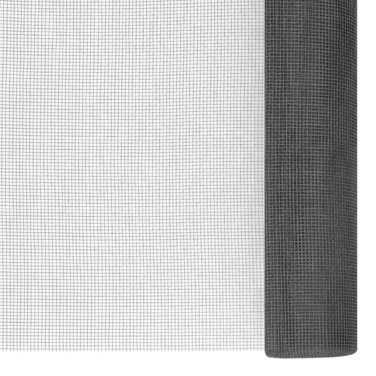 Malla mosquitera de fibra de vidrio negra 60x2000 cm