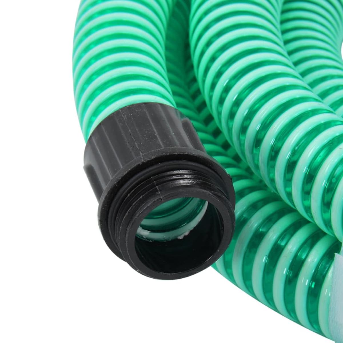 Manguera de succión con conectores de latón 20 m 25 mm verde