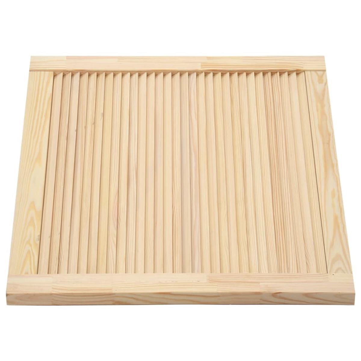 Puerta tipo persiana madera maciza de pino 39,5x59,4cm