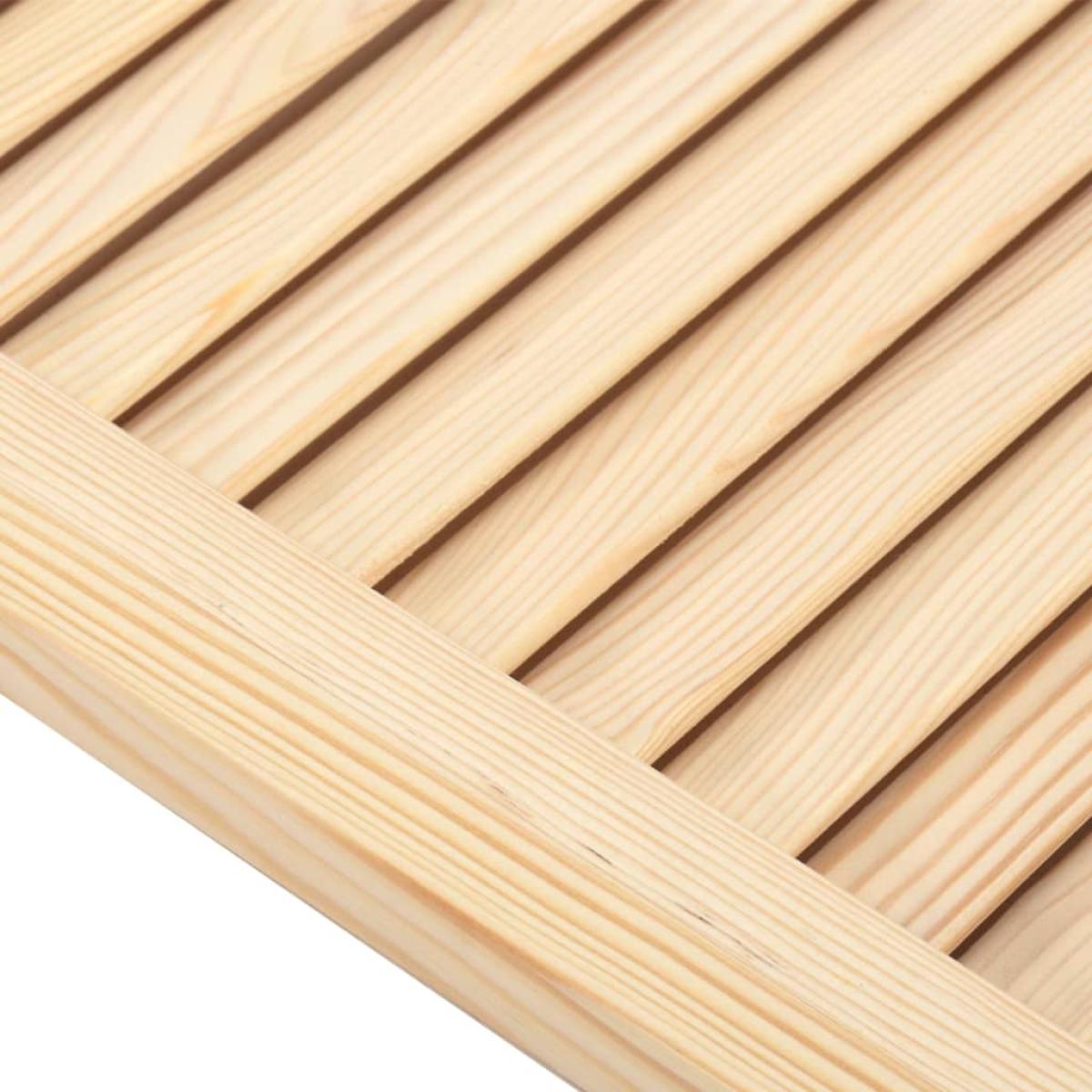 Puerta tipo persiana madera maciza de pino 69x39,4cm