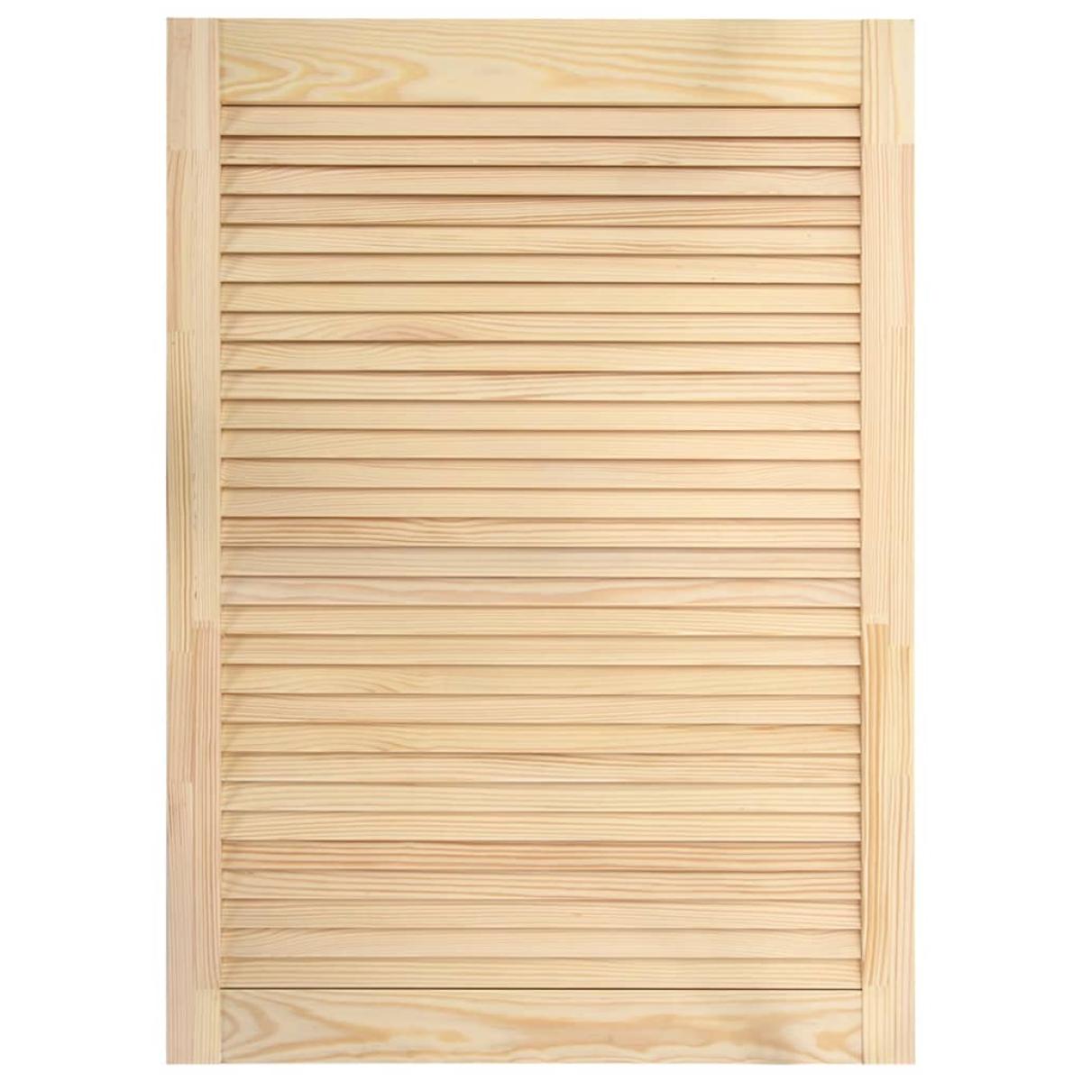Puertas tipo persiana 4 uds madera maciza de pino 69x39,4cm
