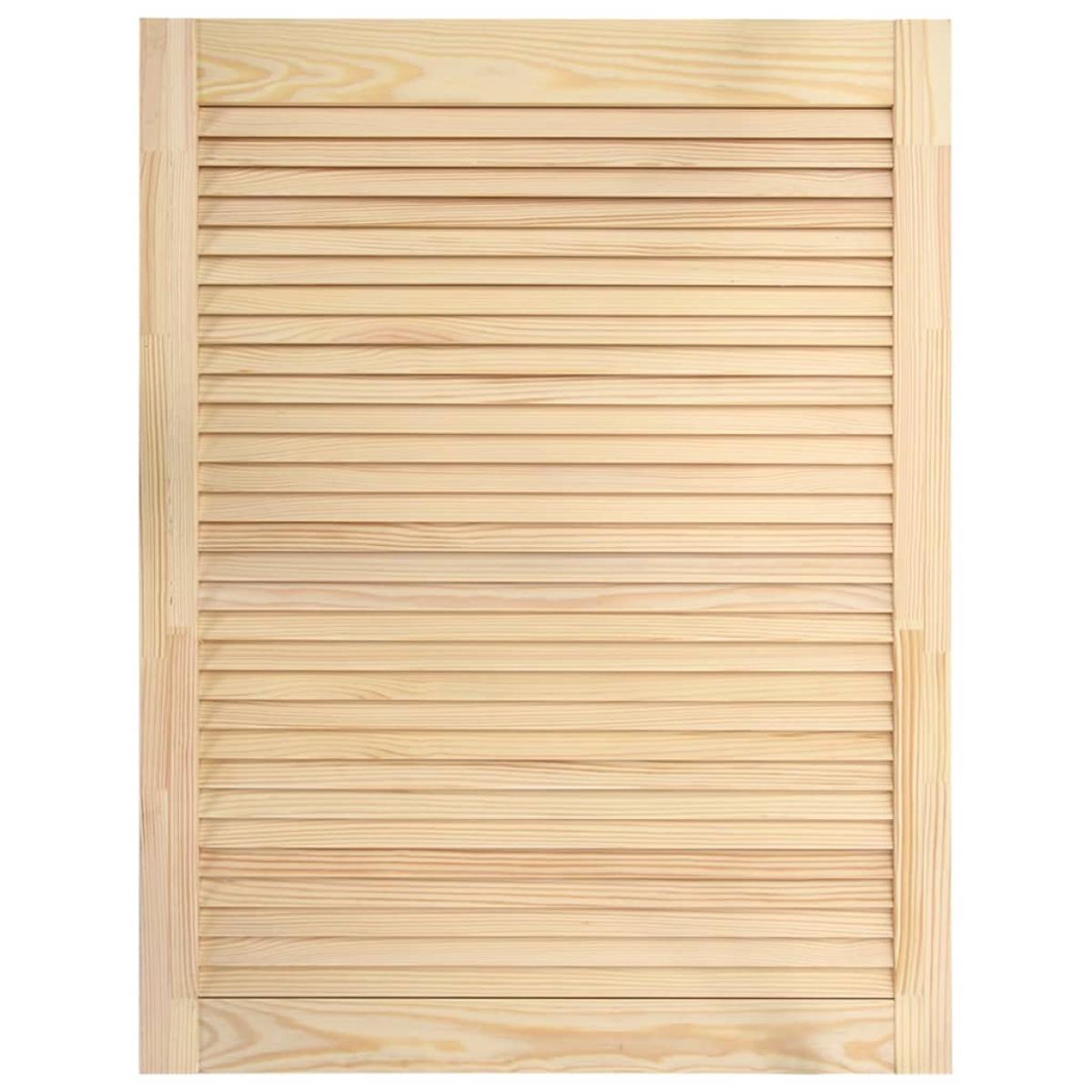 Puertas tipo persiana 2 uds madera maciza de pino 69x49,4cm