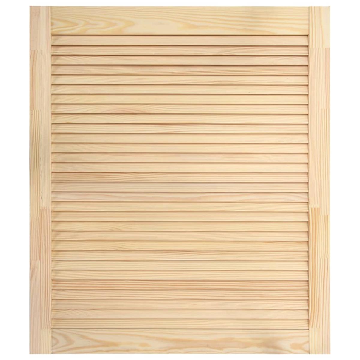 Puertas tipo persiana 4 uds madera maciza de pino 69x59,4cm