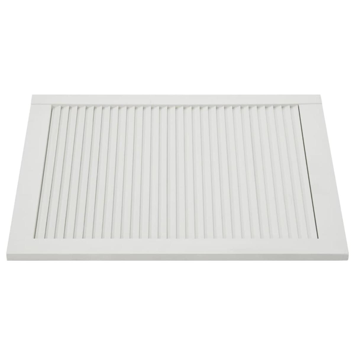 Puertas tipo persiana 4 uds madera maciza de pino 61,5x49,4cm
