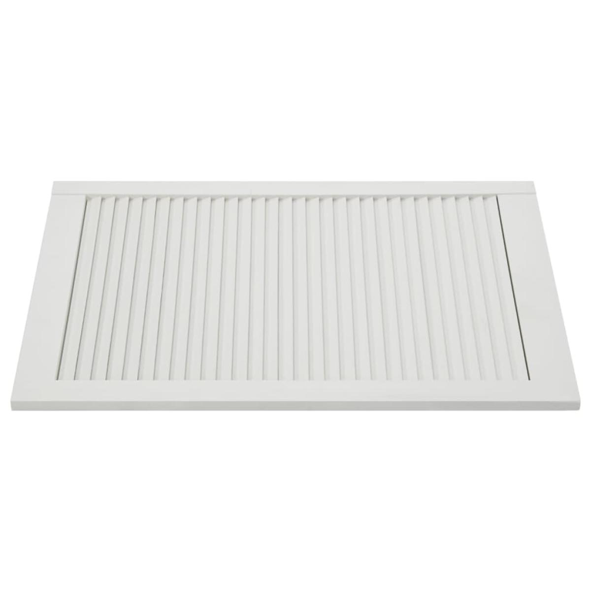 Puertas persiana 2 uds madera maciza de pino blanco 69x39,4cm
