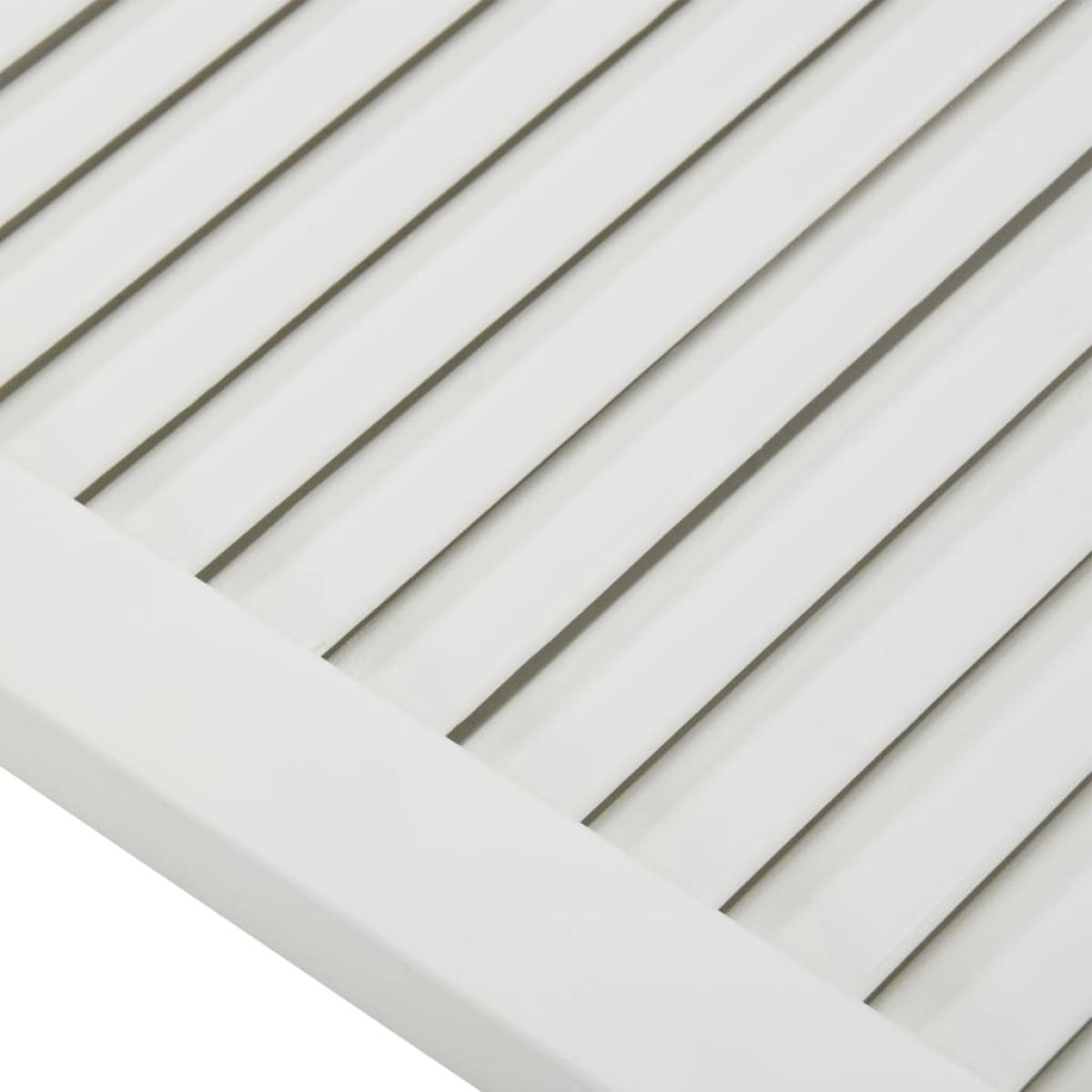 Puerta tipo persiana madera maciza de pino blanco 99,3x39,4cm